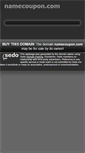 Mobile Screenshot of namecoupon.com